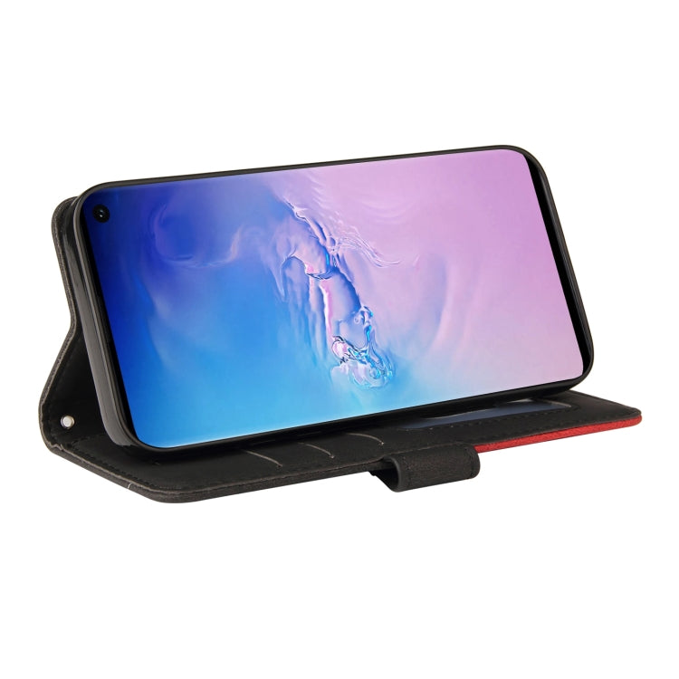 For Samsung Galaxy S10 Dual-color Splicing Horizontal Flip PU Leather Case with Holder & Card Slots & Wallet