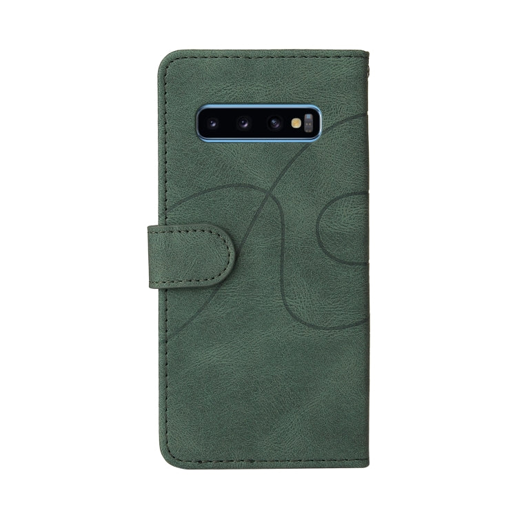 For Samsung Galaxy S10 Dual-color Splicing Horizontal Flip PU Leather Case with Holder & Card Slots & Wallet