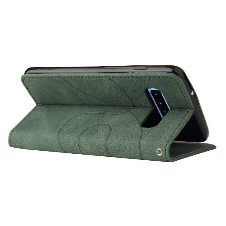 For Samsung Galaxy S10 Dual-color Splicing Horizontal Flip PU Leather Case with Holder & Card Slots & Wallet