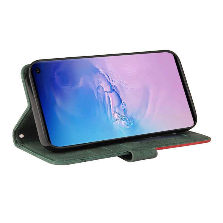 For Samsung Galaxy S10 Dual-color Splicing Horizontal Flip PU Leather Case with Holder & Card Slots & Wallet