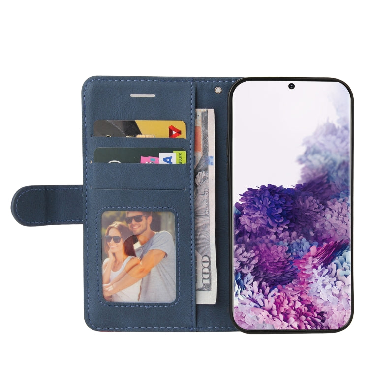 For Samsung Galaxy S20 Dual-color Splicing Horizontal Flip PU Leather Case with Holder & Card Slots & Wallet
