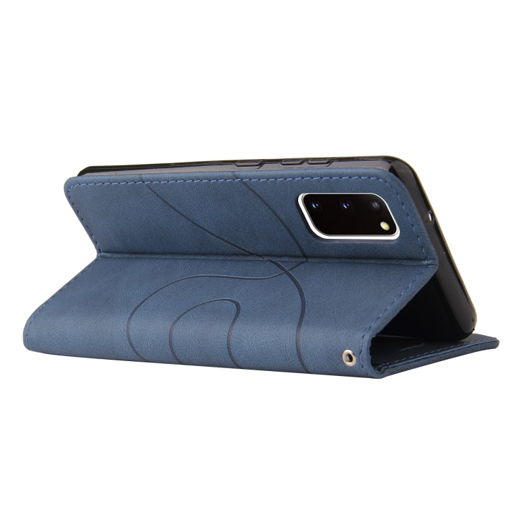 For Samsung Galaxy S20 Dual-color Splicing Horizontal Flip PU Leather Case with Holder & Card Slots & Wallet