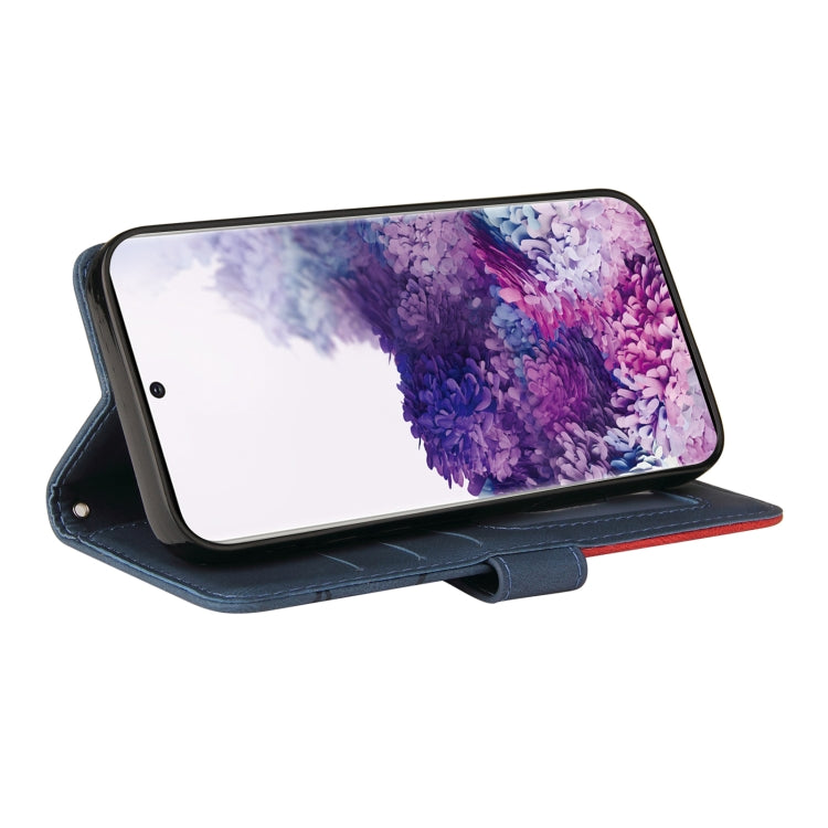 For Samsung Galaxy S20 Dual-color Splicing Horizontal Flip PU Leather Case with Holder & Card Slots & Wallet