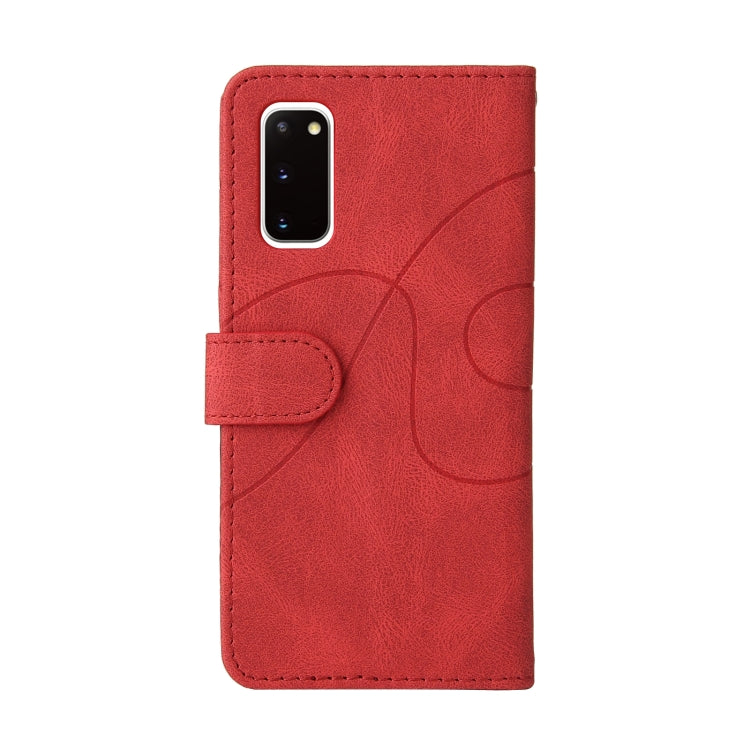 For Samsung Galaxy S20 Dual-color Splicing Horizontal Flip PU Leather Case with Holder & Card Slots & Wallet