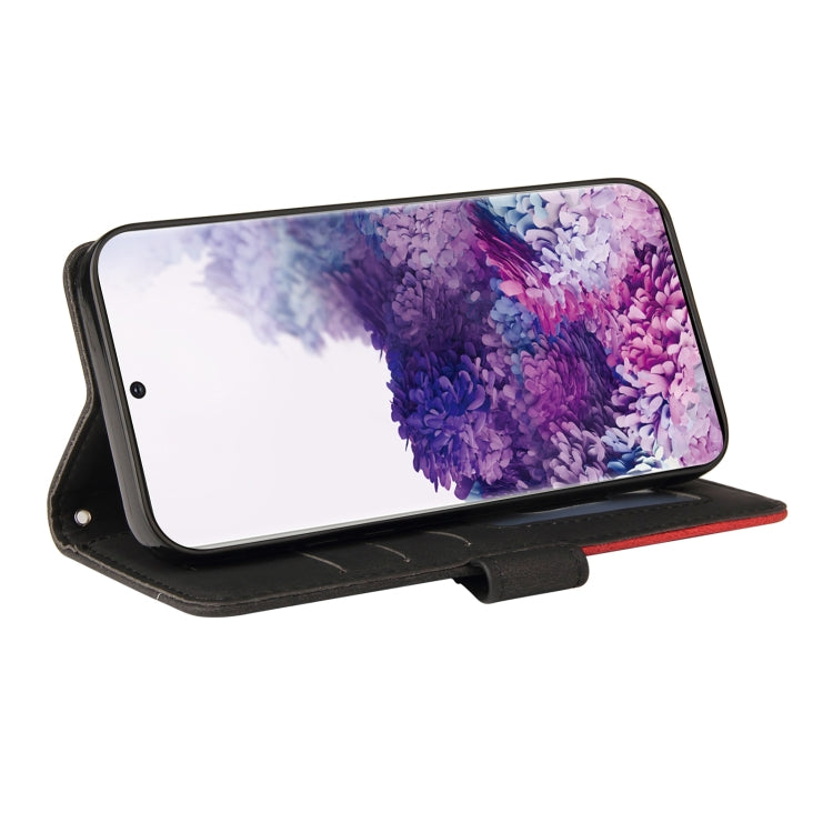 For Samsung Galaxy S20 Dual-color Splicing Horizontal Flip PU Leather Case with Holder & Card Slots & Wallet