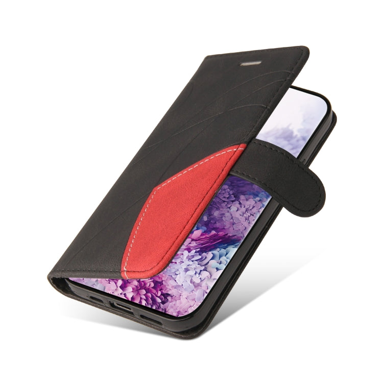 For Samsung Galaxy S20 Dual-color Splicing Horizontal Flip PU Leather Case with Holder & Card Slots & Wallet