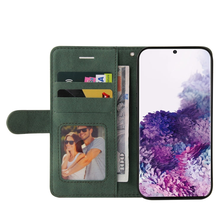 For Samsung Galaxy S20 Dual-color Splicing Horizontal Flip PU Leather Case with Holder & Card Slots & Wallet