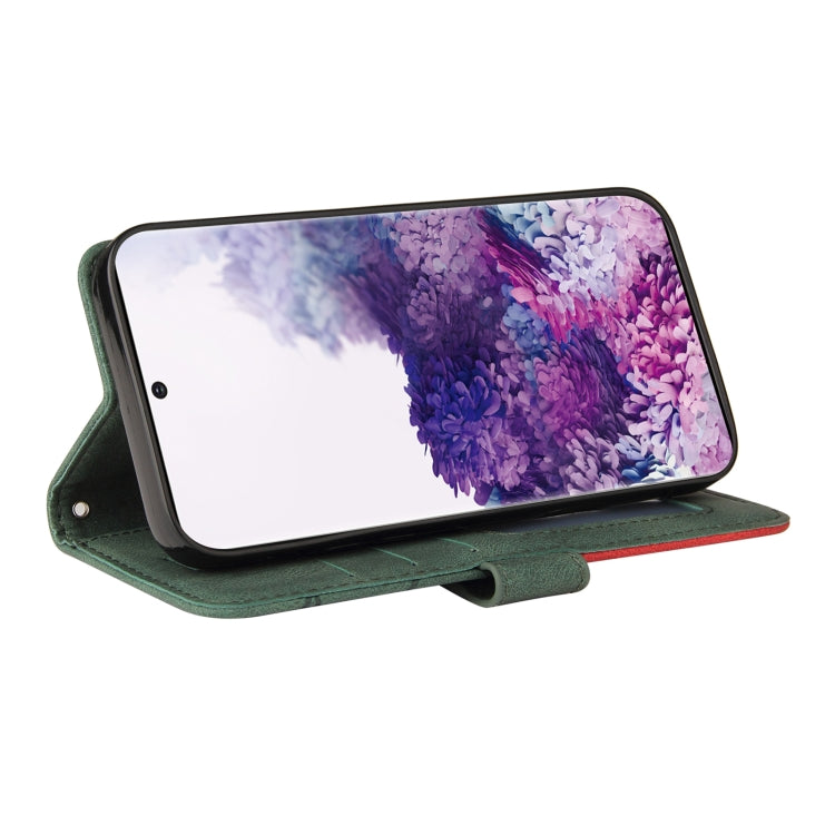 For Samsung Galaxy S20 Dual-color Splicing Horizontal Flip PU Leather Case with Holder & Card Slots & Wallet