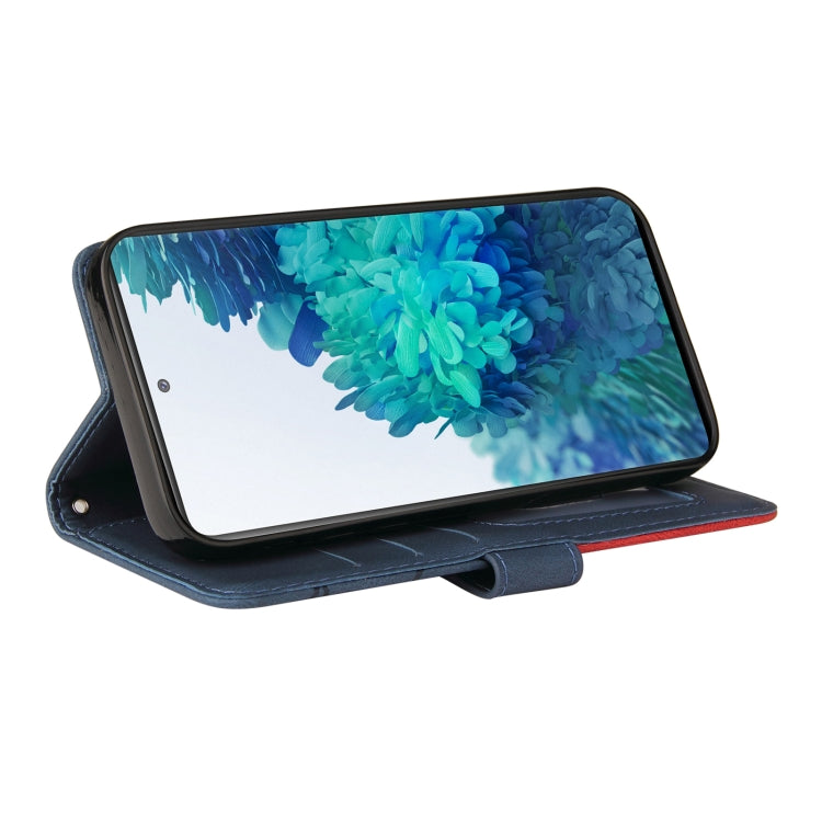 For Samsung Galaxy S20 FE 5G Dual-color Splicing Horizontal Flip PU Leather Case with Holder & Card Slots & Wallet