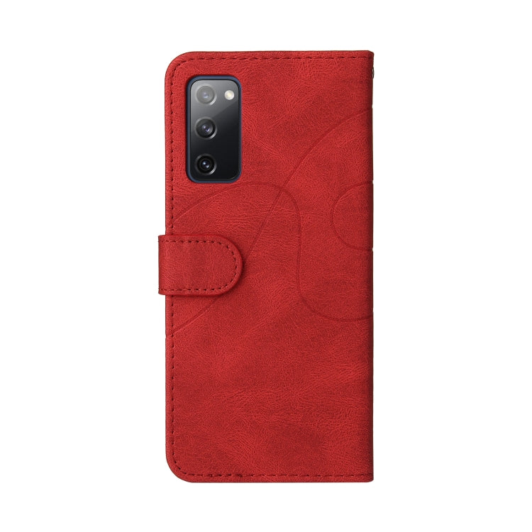 For Samsung Galaxy S20 FE 5G Dual-color Splicing Horizontal Flip PU Leather Case with Holder & Card Slots & Wallet