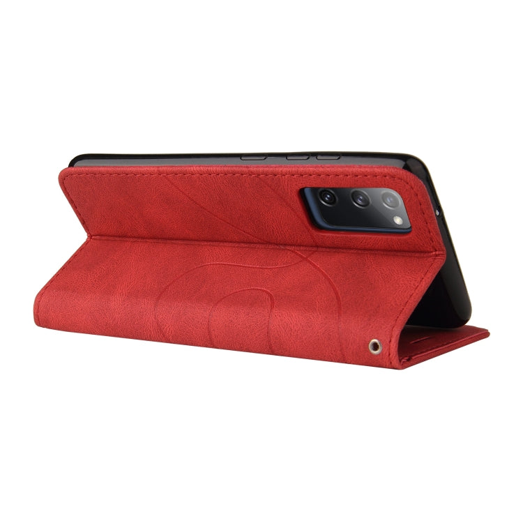 For Samsung Galaxy S20 FE 5G Dual-color Splicing Horizontal Flip PU Leather Case with Holder & Card Slots & Wallet