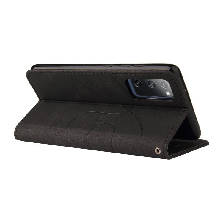For Samsung Galaxy S20 FE 5G Dual-color Splicing Horizontal Flip PU Leather Case with Holder & Card Slots & Wallet