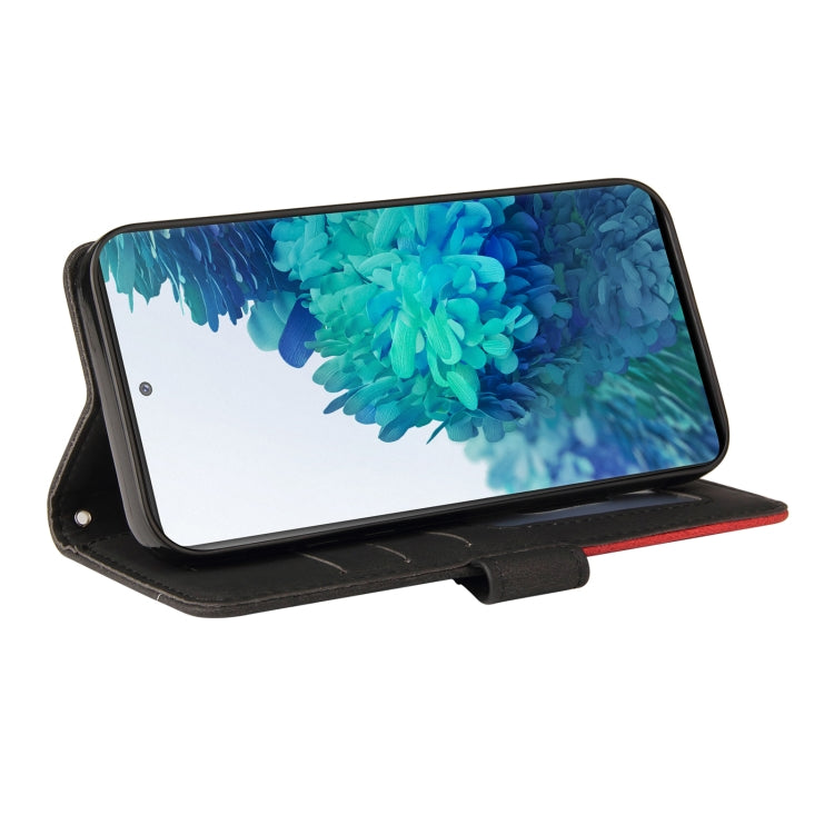 For Samsung Galaxy S20 FE 5G Dual-color Splicing Horizontal Flip PU Leather Case with Holder & Card Slots & Wallet