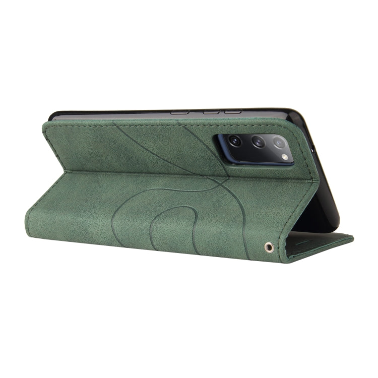 For Samsung Galaxy S20 FE 5G Dual-color Splicing Horizontal Flip PU Leather Case with Holder & Card Slots & Wallet