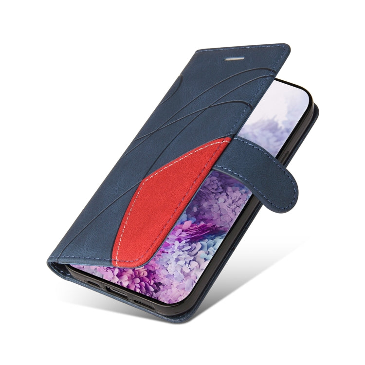 For Samsung Galaxy S20+ Dual-color Splicing Horizontal Flip PU Leather Case with Holder & Card Slots & Wallet