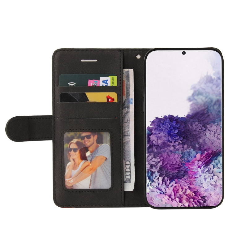 For Samsung Galaxy S20+ Dual-color Splicing Horizontal Flip PU Leather Case with Holder & Card Slots & Wallet