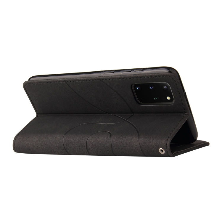 For Samsung Galaxy S20+ Dual-color Splicing Horizontal Flip PU Leather Case with Holder & Card Slots & Wallet