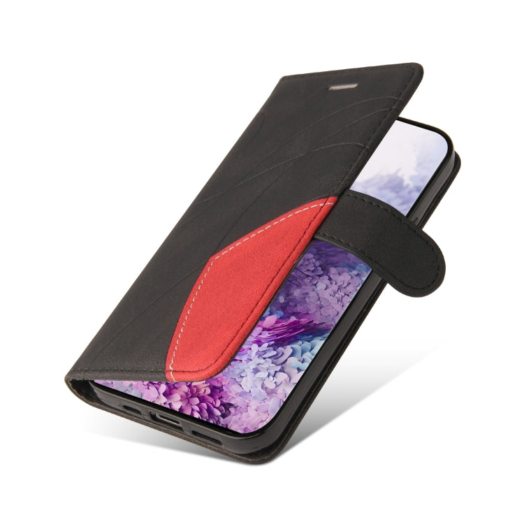For Samsung Galaxy S20+ Dual-color Splicing Horizontal Flip PU Leather Case with Holder & Card Slots & Wallet