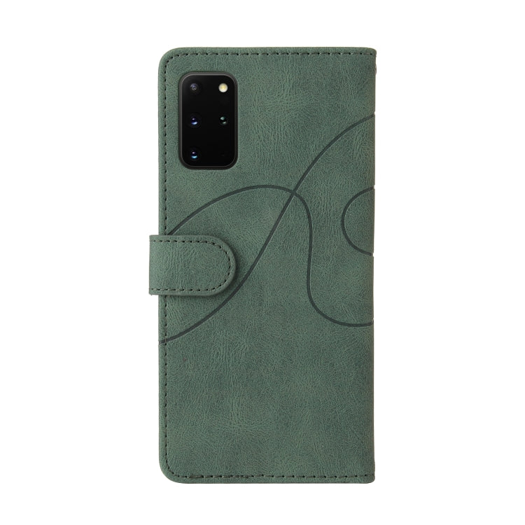 For Samsung Galaxy S20+ Dual-color Splicing Horizontal Flip PU Leather Case with Holder & Card Slots & Wallet