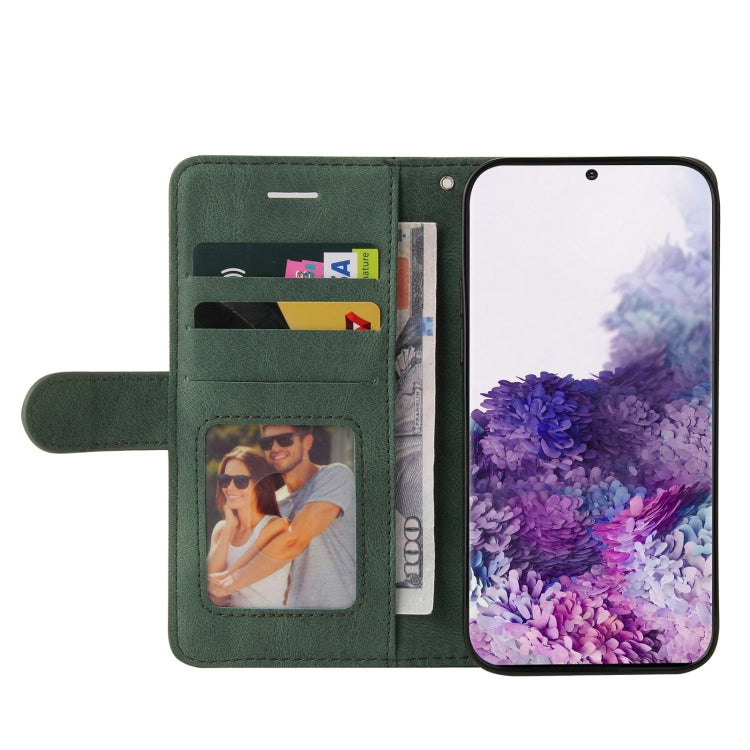 For Samsung Galaxy S20+ Dual-color Splicing Horizontal Flip PU Leather Case with Holder & Card Slots & Wallet