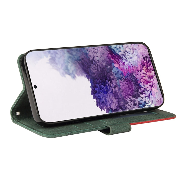 For Samsung Galaxy S20+ Dual-color Splicing Horizontal Flip PU Leather Case with Holder & Card Slots & Wallet