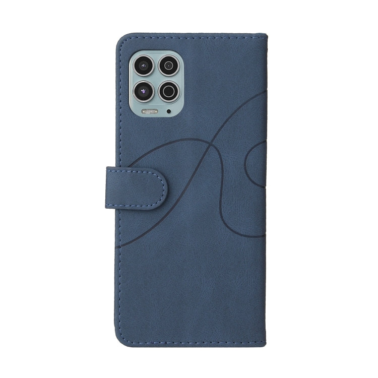 For Motorola Edge S / Moto G100 Dual-color Splicing Horizontal Flip PU Leather Case with Holder & Card Slots & Wallet