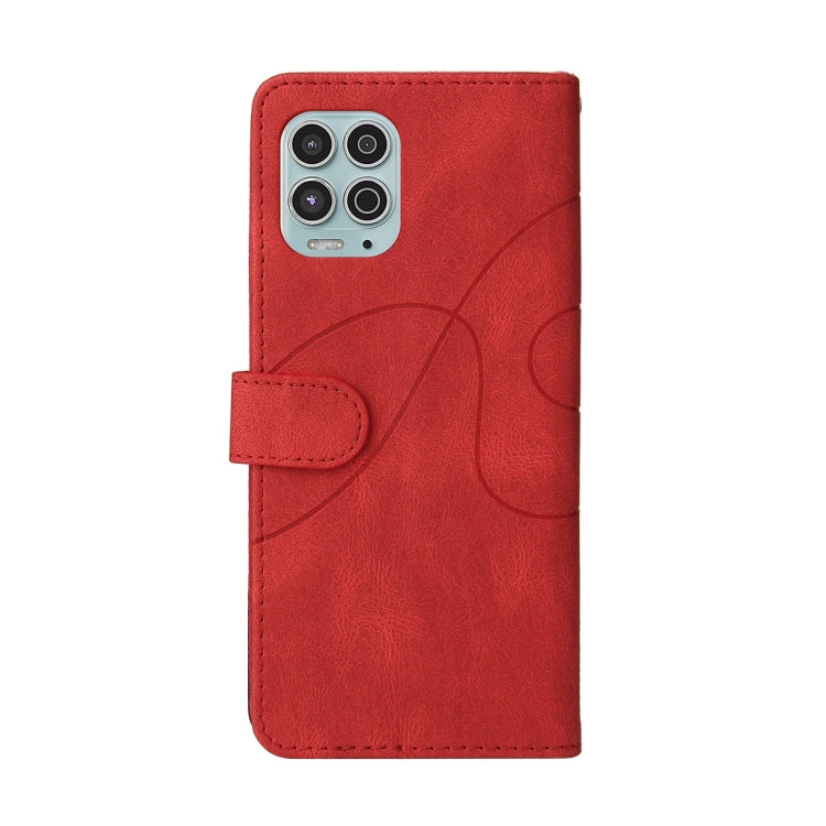 For Motorola Edge S / Moto G100 Dual-color Splicing Horizontal Flip PU Leather Case with Holder & Card Slots & Wallet