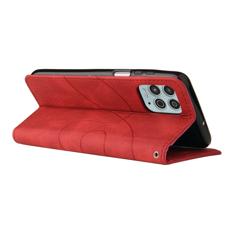 For Motorola Edge S / Moto G100 Dual-color Splicing Horizontal Flip PU Leather Case with Holder & Card Slots & Wallet