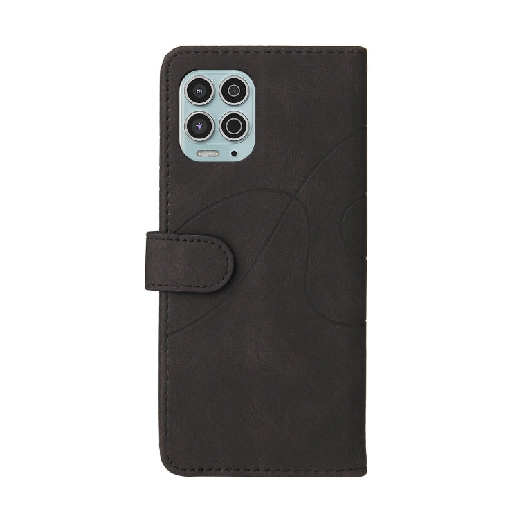 For Motorola Edge S / Moto G100 Dual-color Splicing Horizontal Flip PU Leather Case with Holder & Card Slots & Wallet