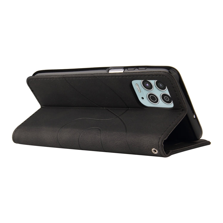 For Motorola Edge S / Moto G100 Dual-color Splicing Horizontal Flip PU Leather Case with Holder & Card Slots & Wallet