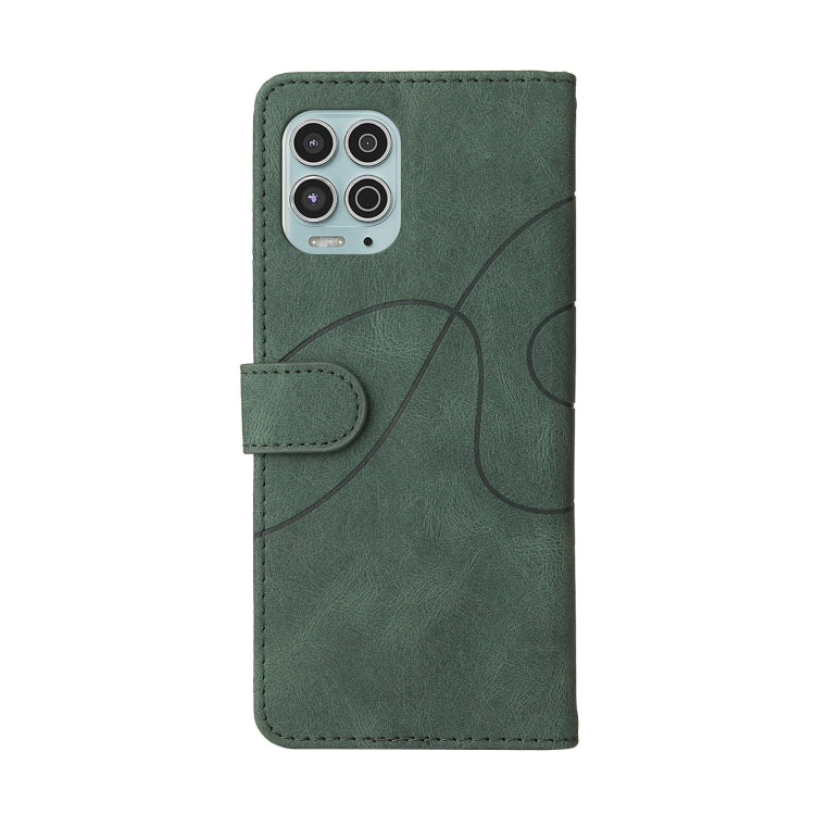 For Motorola Edge S / Moto G100 Dual-color Splicing Horizontal Flip PU Leather Case with Holder & Card Slots & Wallet