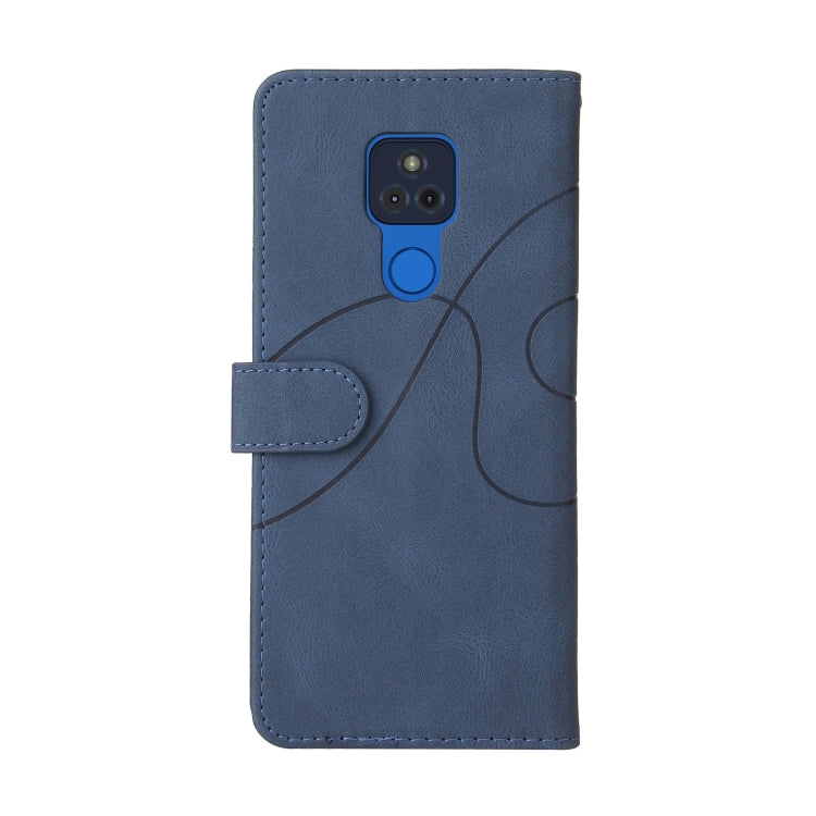 For Motorola Moto G Play 2021 Dual-color Splicing Horizontal Flip PU Leather Case with Holder & Card Slots & Wallet