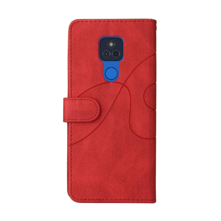 For Motorola Moto G Play 2021 Dual-color Splicing Horizontal Flip PU Leather Case with Holder & Card Slots & Wallet