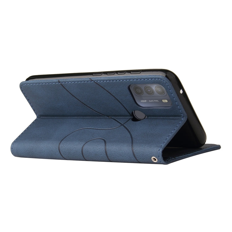 For Motorola Moto G50 Dual-color Splicing Horizontal Flip PU Leather Case with Holder & Card Slots & Wallet