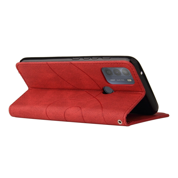 For Motorola Moto G50 Dual-color Splicing Horizontal Flip PU Leather Case with Holder & Card Slots & Wallet