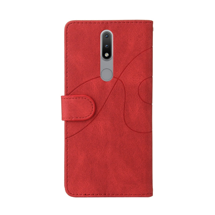 For Nokia 2.4 Dual-color Splicing Horizontal Flip PU Leather Case with Holder & Card Slots & Wallet