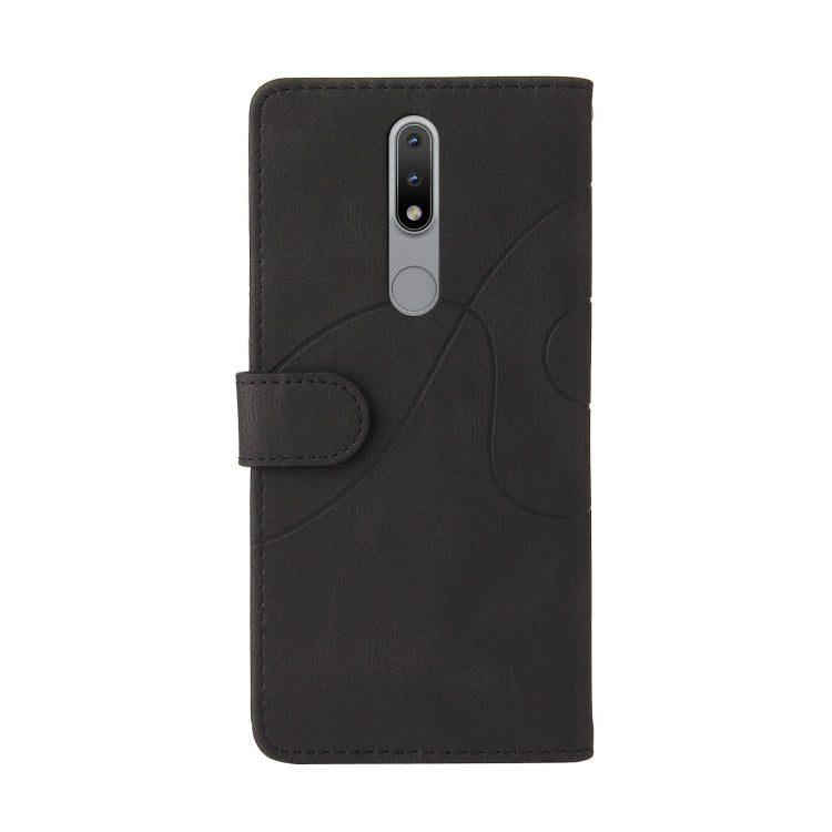 For Nokia 2.4 Dual-color Splicing Horizontal Flip PU Leather Case with Holder & Card Slots & Wallet
