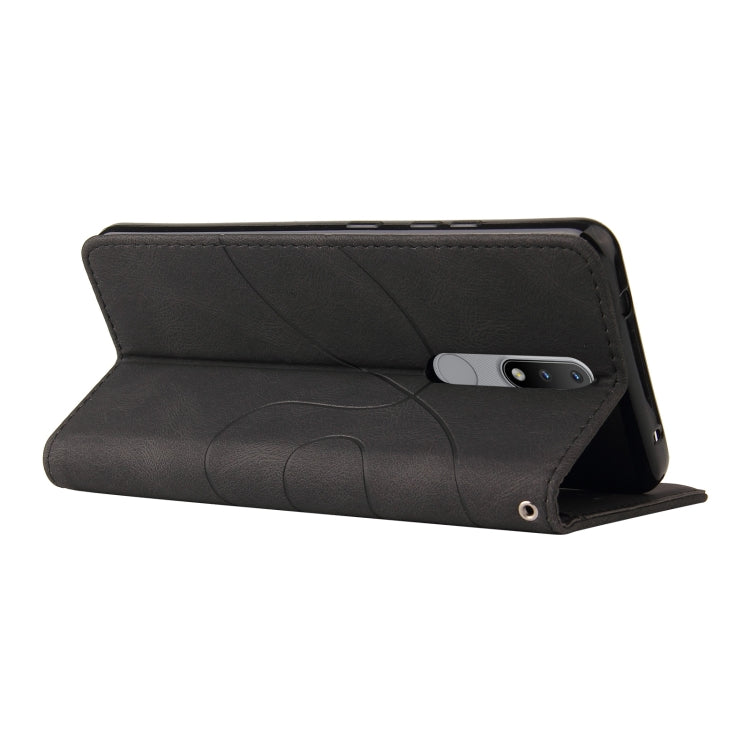 For Nokia 2.4 Dual-color Splicing Horizontal Flip PU Leather Case with Holder & Card Slots & Wallet