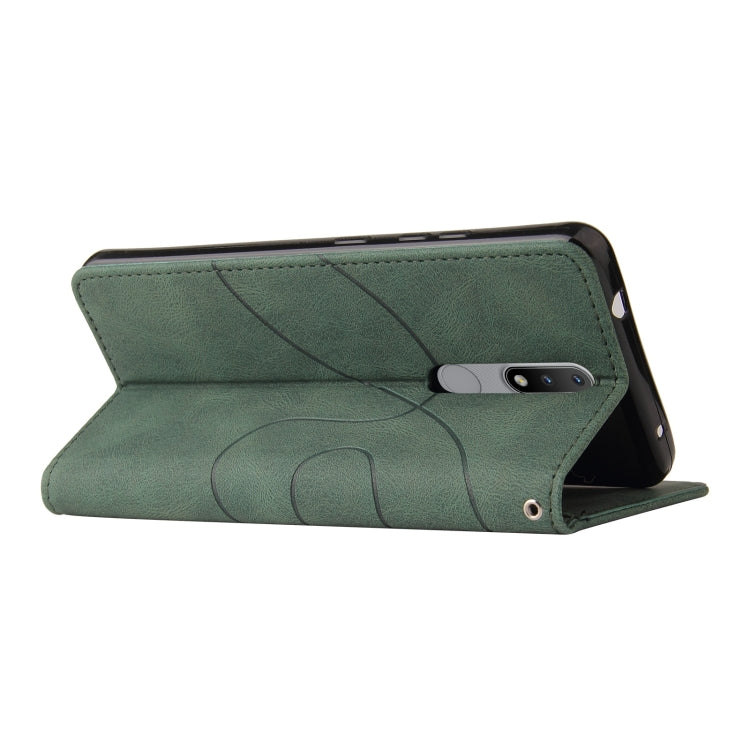 For Nokia 2.4 Dual-color Splicing Horizontal Flip PU Leather Case with Holder & Card Slots & Wallet