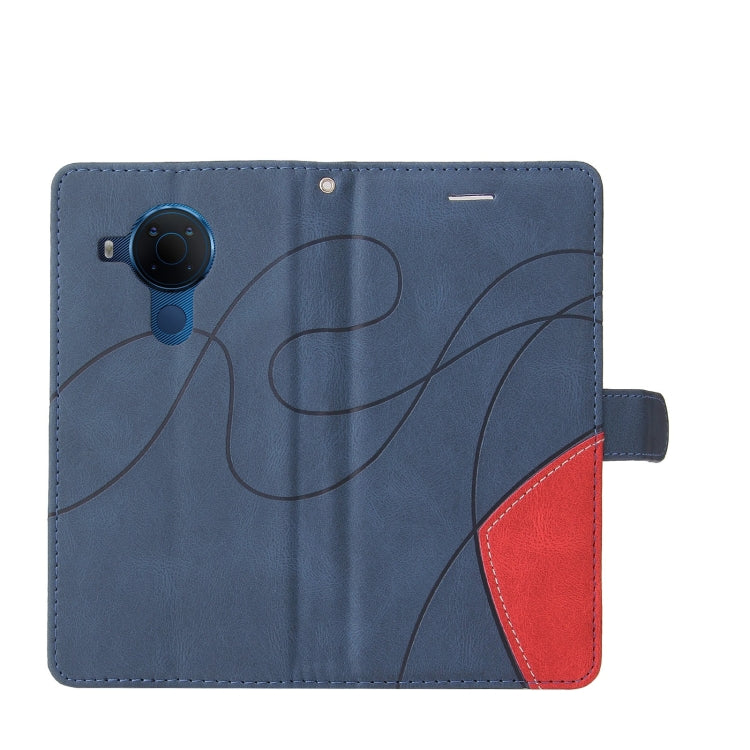 For Nokia 3.4 / 5.4 Dual-color Splicing Horizontal Flip PU Leather Case with Holder & Card Slots & Wallet