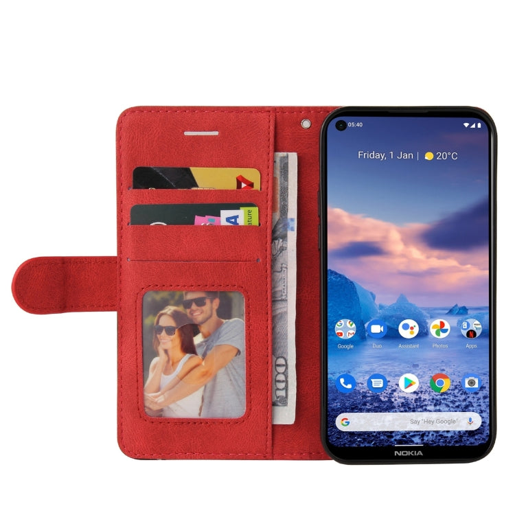 For Nokia 3.4 / 5.4 Dual-color Splicing Horizontal Flip PU Leather Case with Holder & Card Slots & Wallet