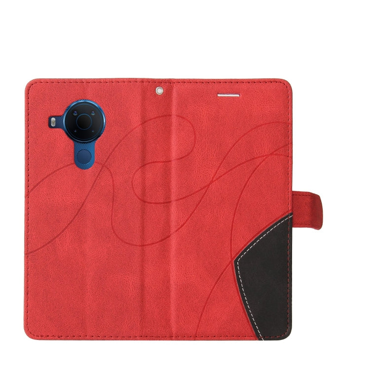 For Nokia 3.4 / 5.4 Dual-color Splicing Horizontal Flip PU Leather Case with Holder & Card Slots & Wallet
