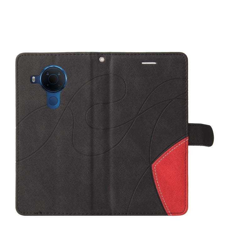 For Nokia 3.4 / 5.4 Dual-color Splicing Horizontal Flip PU Leather Case with Holder & Card Slots & Wallet