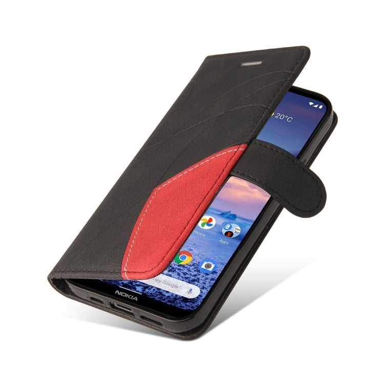 For Nokia 3.4 / 5.4 Dual-color Splicing Horizontal Flip PU Leather Case with Holder & Card Slots & Wallet