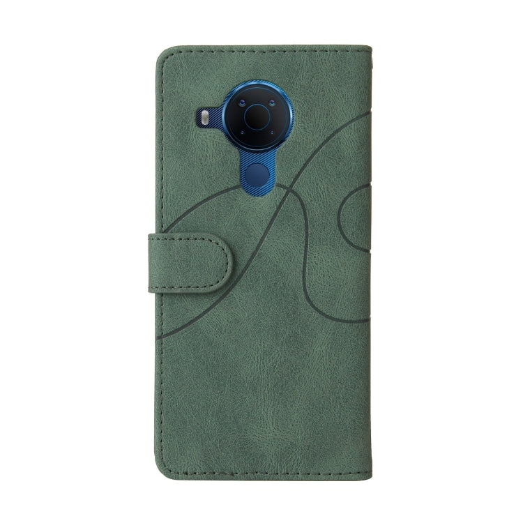 For Nokia 3.4 / 5.4 Dual-color Splicing Horizontal Flip PU Leather Case with Holder & Card Slots & Wallet