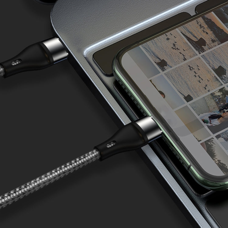 PD 60W USB-C / Type-C to USB-C / Type-C Fast Charging Nylon Braided Data Cable, Cable Length:2m