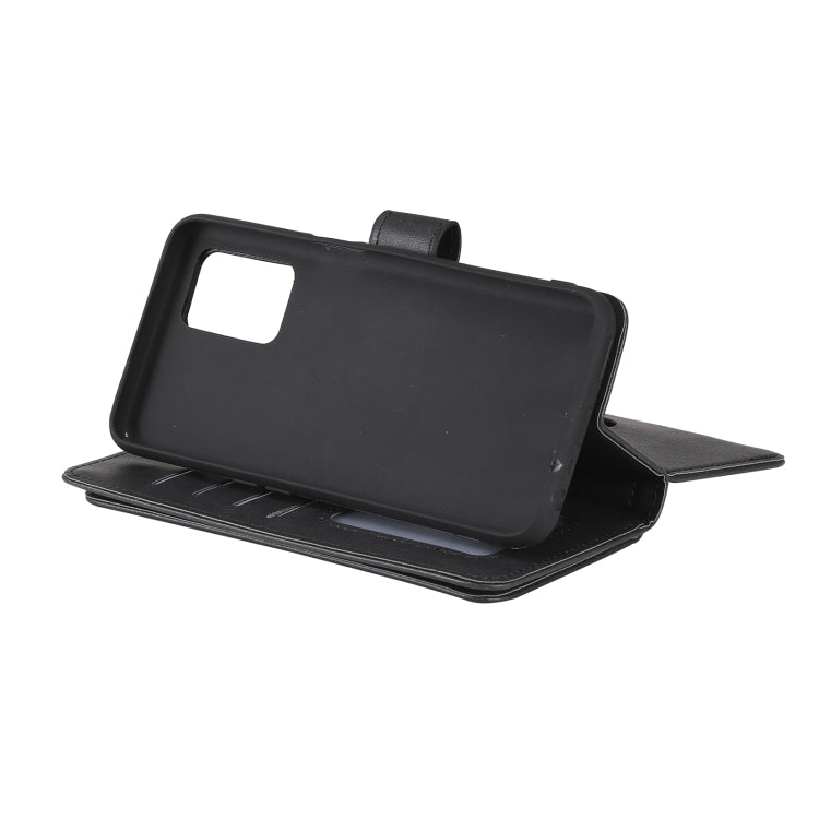 For OPPO Realme V13 5G Multifunctional Magnetic Copper Buckle Horizontal Flip Solid Color Leather Case with 10 Card Slots & Wallet & Holder & Photo Frame