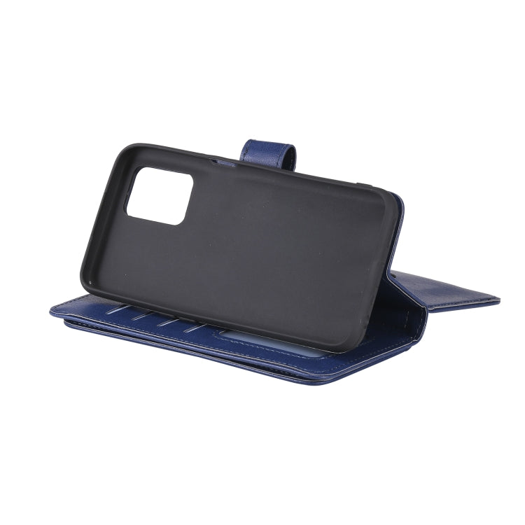 For OPPO Realme V13 5G Multifunctional Magnetic Copper Buckle Horizontal Flip Solid Color Leather Case with 10 Card Slots & Wallet & Holder & Photo Frame