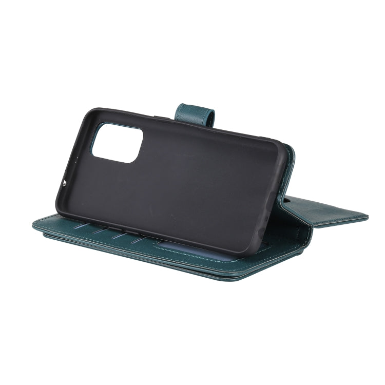 For OPPO Reno5 5G Multifunctional Magnetic Copper Buckle Horizontal Flip Solid Color Leather Case with 10 Card Slots & Wallet & Holder & Photo Frame