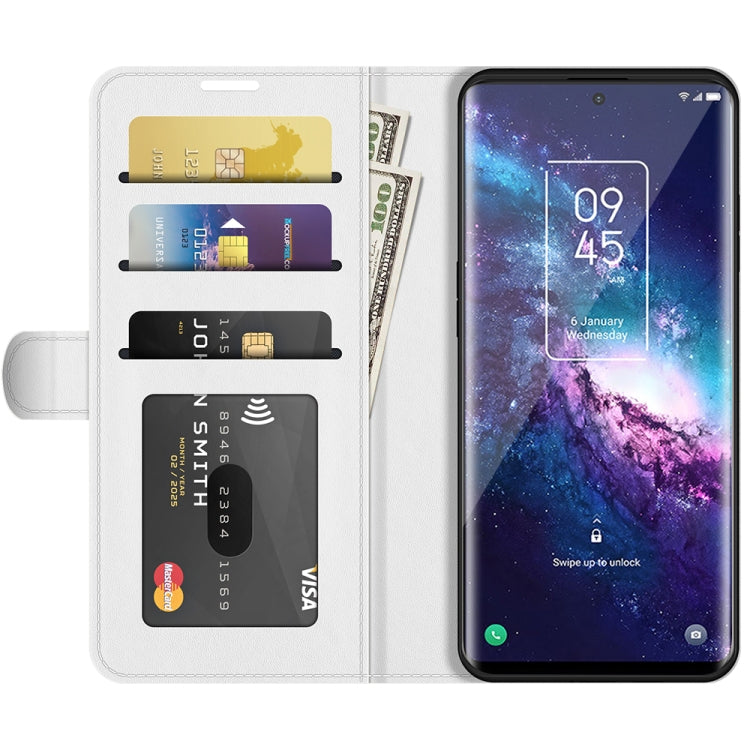 For TCL 20 Pro 5G R64 Texture Single Horizontal Flip Protective Case with Holder & Card Slots & Wallet& Photo Frame